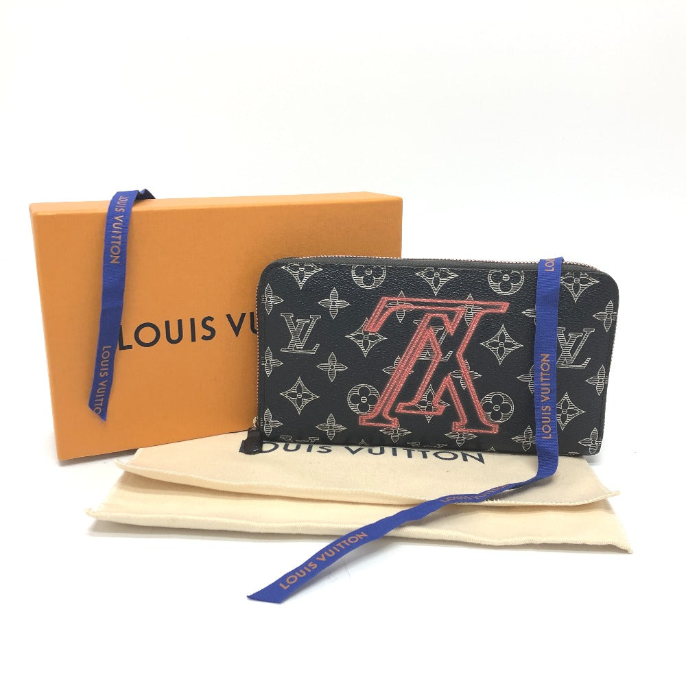 LOUIS VUITTON M62931 モノグラム アップサイドダウン インク ジッピーオーガナイザー トラベルケース 長財布 モノグラムキャンバス メンズ ネイビー