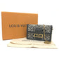LOUIS VUITTON M69992 モノグラムジャガード ポルトフォイユ ドーフィーヌ チェーン Since 1854 ショルダーバッグ キャンバス レディース ネイビー