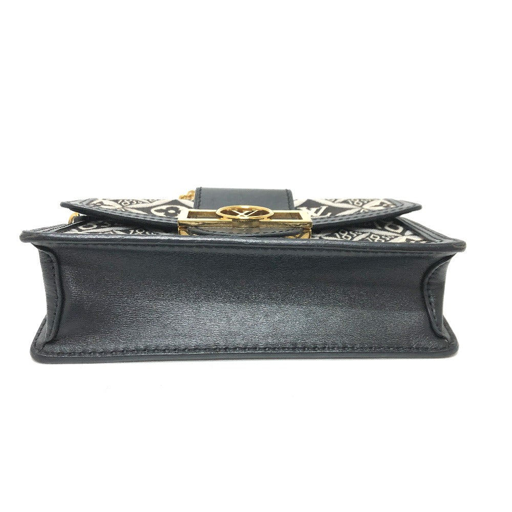 LOUIS VUITTON M69992 モノグラムジャガード ポルトフォイユ ドーフィーヌ チェーン Since 1854 ショルダーバッグ キャンバス レディース ネイビー