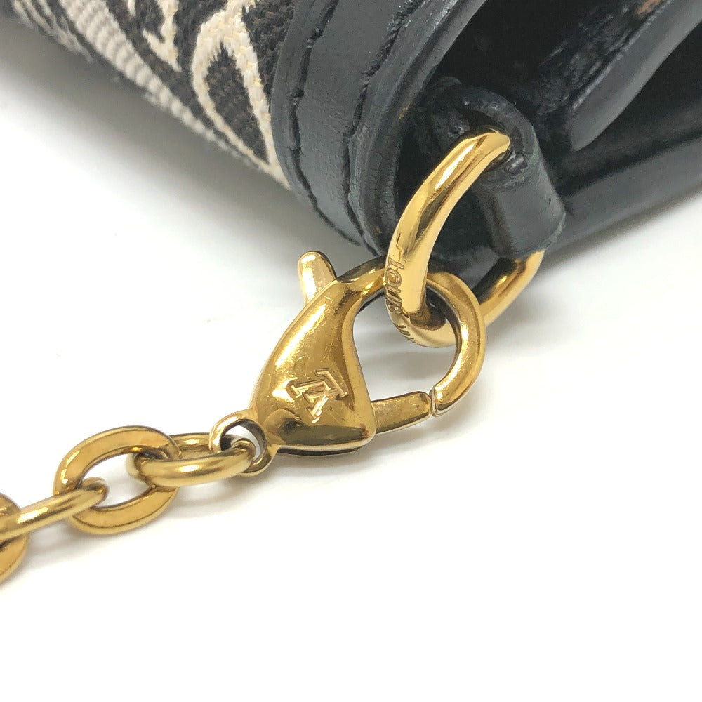 LOUIS VUITTON M69992 モノグラムジャガード ポルトフォイユ ドーフィーヌ チェーン Since 1854 ショルダーバッグ キャンバス レディース ネイビー