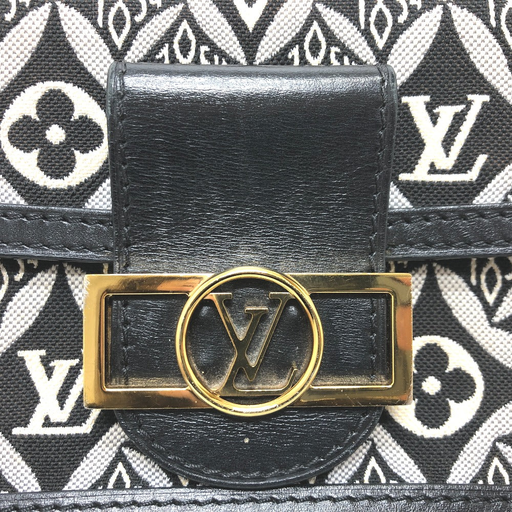 LOUIS VUITTON M69992 モノグラムジャガード ポルトフォイユ ドーフィーヌ チェーン Since 1854 ショルダーバッグ キャンバス レディース ネイビー
