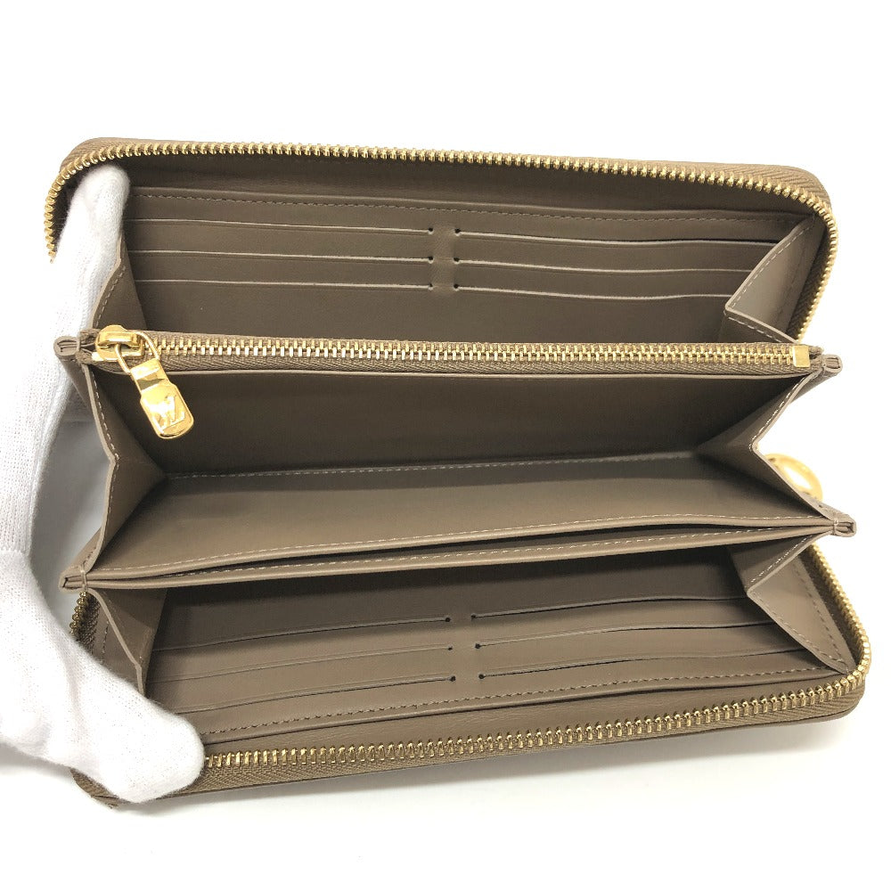 LOUIS VUITTON M81511 モノグラムエンボス ジッピーウォレット ろんぐろんぐラウンドファスナー 長財布 レザー レディース ベージュ系