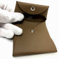 HERMES Bastia Coin Purse Wallet Coin Case Epsom Leather Women's Etoupe Brown
