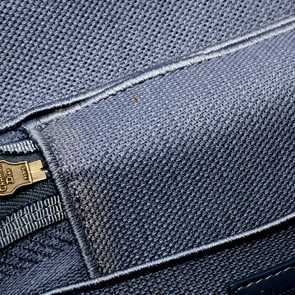 Dior カナージュ エンブロイダリー バニティバッグ キャンバス レディース ブルー
