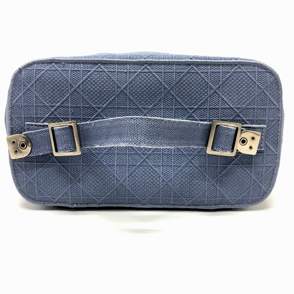 Dior カナージュ エンブロイダリー バニティバッグ キャンバス レディース ブルー