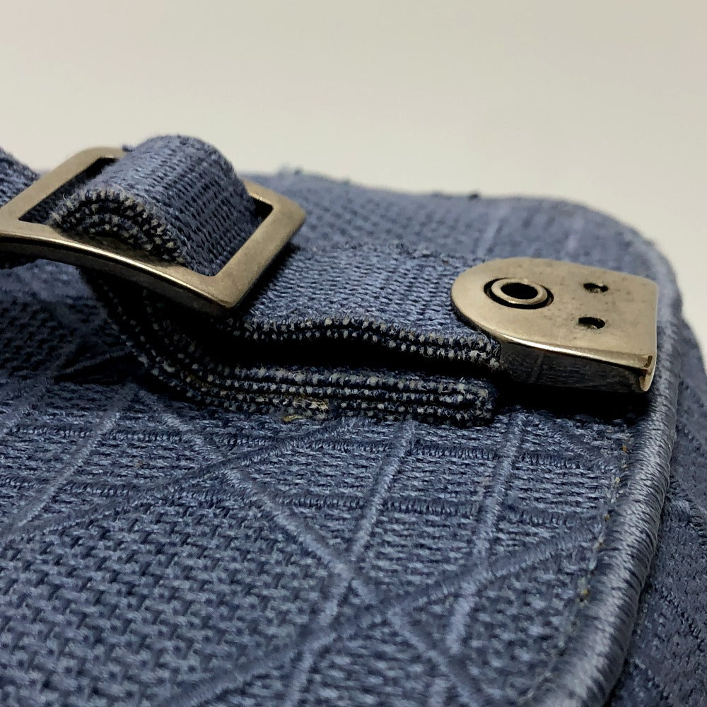 Dior カナージュ エンブロイダリー バニティバッグ キャンバス レディース ブルー