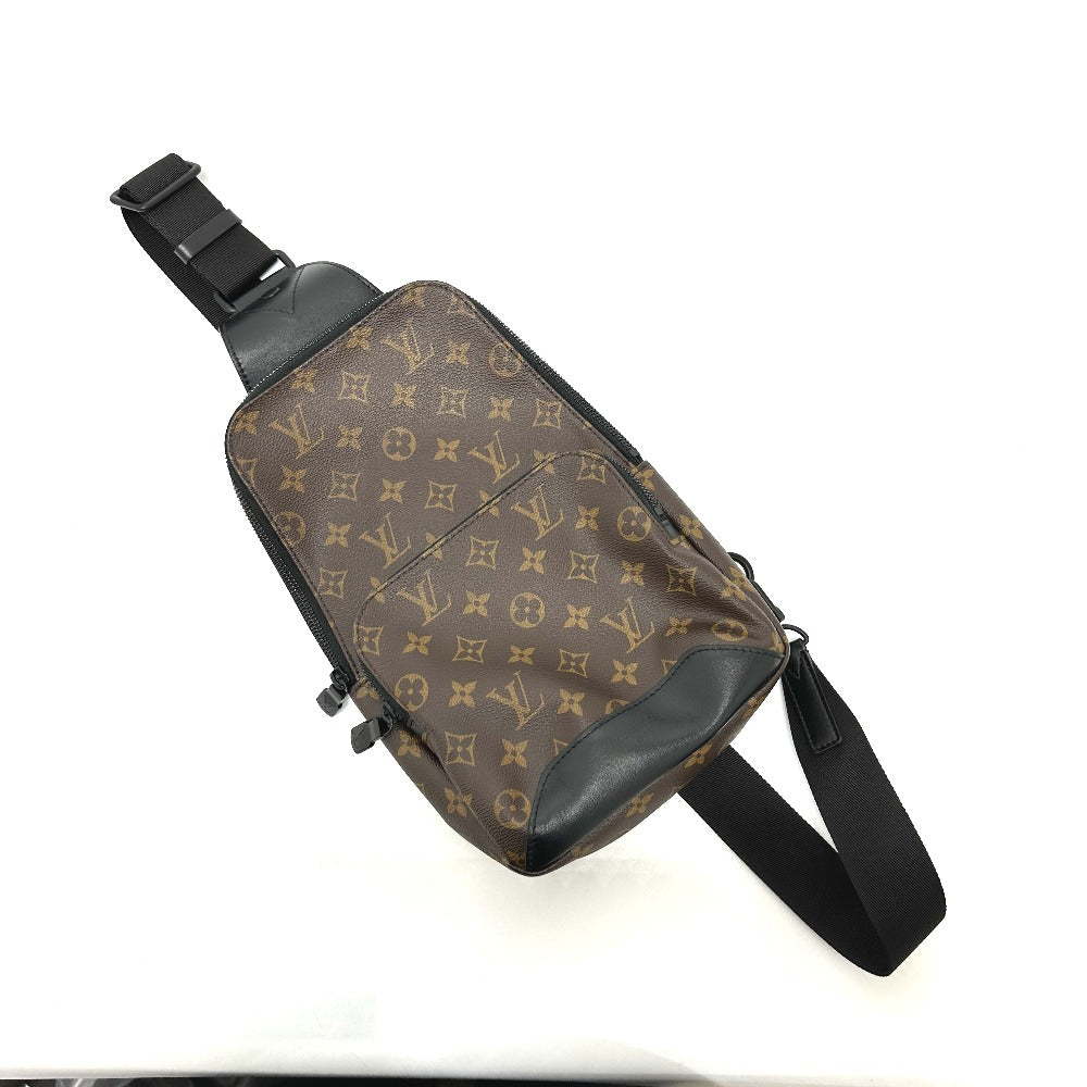 LOUIS VUITTON M45897 モノグラムマカサー アヴェニュー スリングバッグ クロスボディ カバン ボディバッグ モノグラムマカサーキャンバス メンズ ブラウン