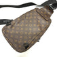 LOUIS VUITTON M45897 モノグラムマカサー アヴェニュー スリングバッグ クロスボディ カバン ボディバッグ モノグラムマカサーキャンバス メンズ ブラウン