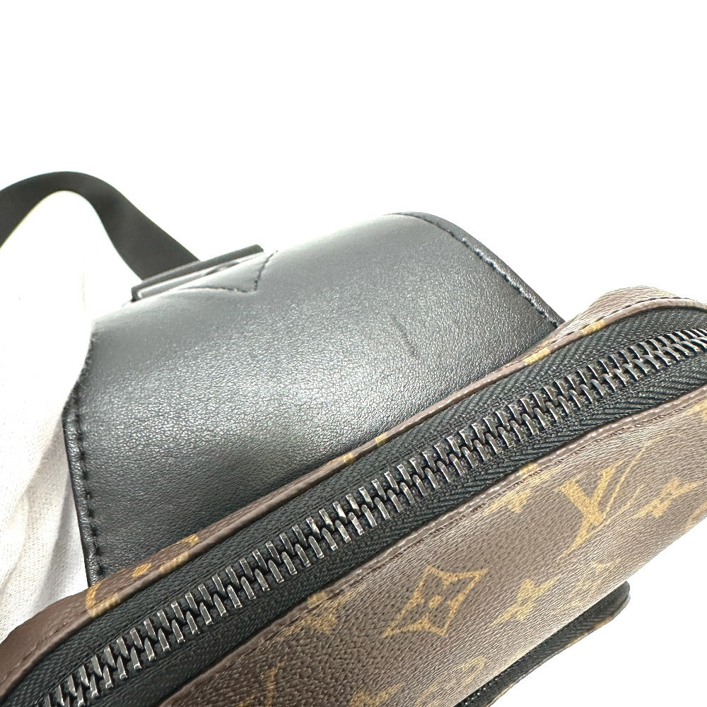 LOUIS VUITTON M45897 モノグラムマカサー アヴェニュー スリングバッグ クロスボディ カバン ボディバッグ モノグラムマカサーキャンバス メンズ ブラウン