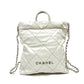 CHANEL AS3313 ハンドバッグ 2WAYバッグ CHANEL22 スモール チェーン リュックサック リュックサック ラムスキン レディース ホワイト