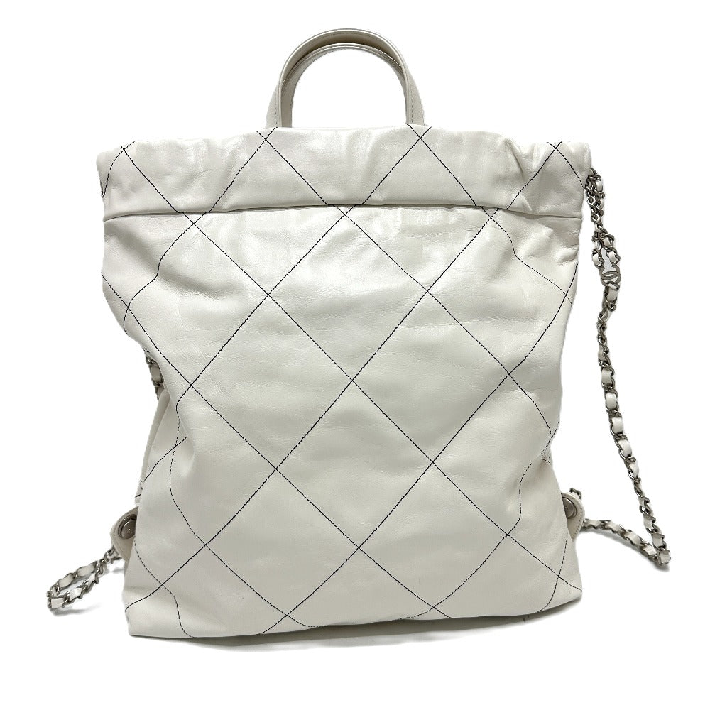 CHANEL AS3313 ハンドバッグ 2WAYバッグ CHANEL22 スモール チェーン リュックサック リュックサック ラムスキン レディース ホワイト