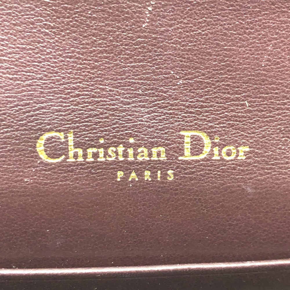 Christian Dior トロッター SADDLE ベルトポーチ ウエストポーチ ボディバッグ キャンバス/レザー レディース ボルドー