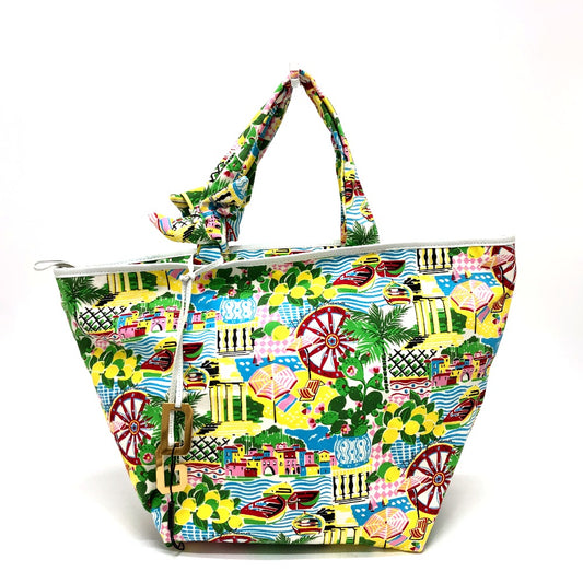DOLCE&GABBANA ドルガバ カバン トートバッグ キャンバス/レザー メンズ マルチカラー