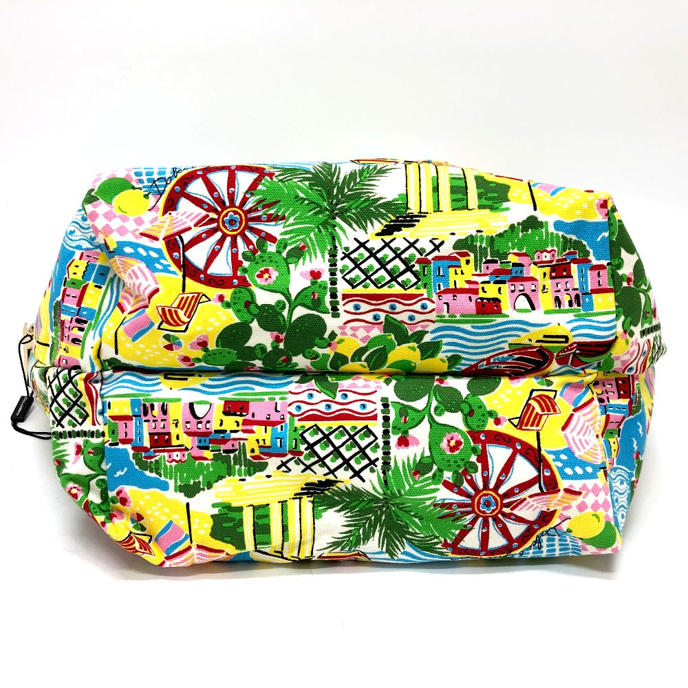 DOLCE&GABBANA ドルガバ カバン トートバッグ キャンバス/レザー メンズ マルチカラー