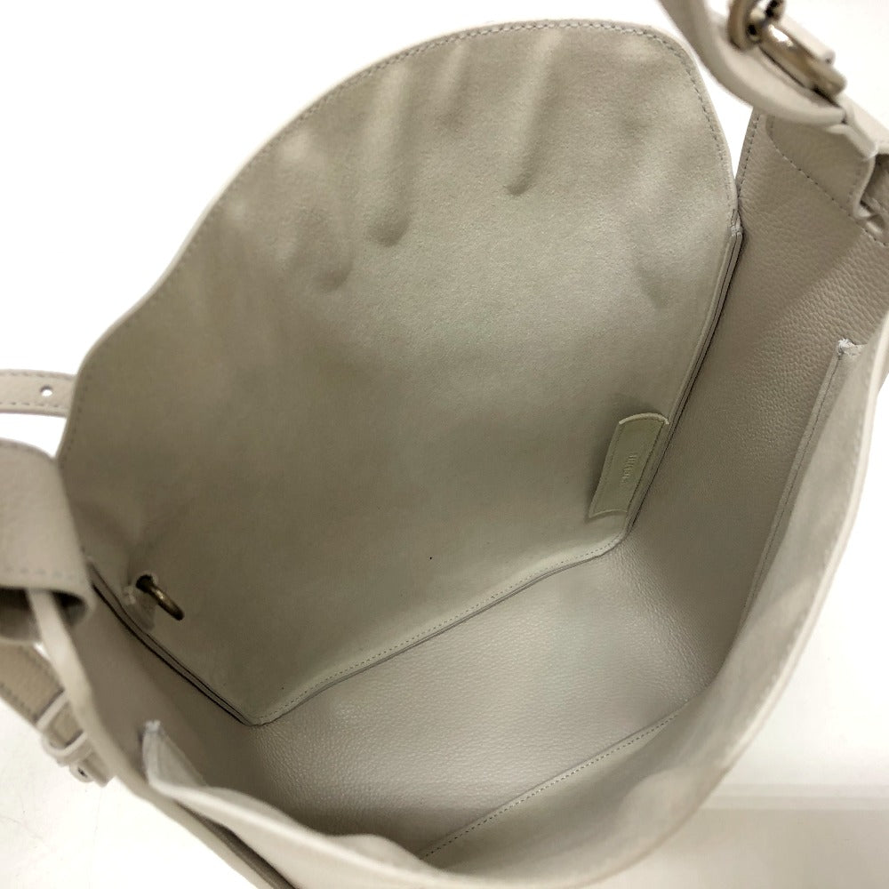 BALENCIAGA 659920 ノースサウス 2WAYバッグ ショルダーバッグ レザー レディース ホワイト