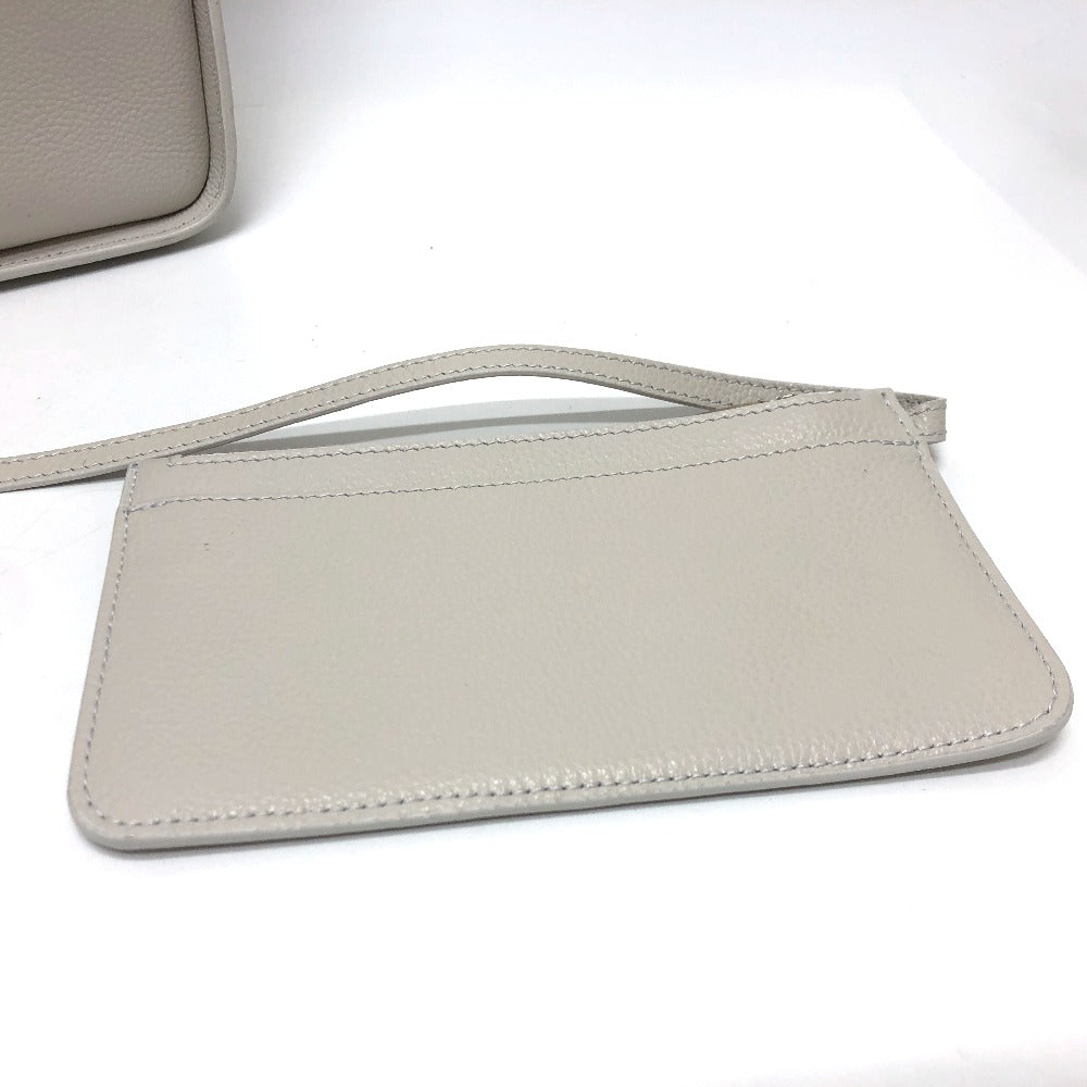 BALENCIAGA 659920 ノースサウス 2WAYバッグ ショルダーバッグ レザー レディース ホワイト