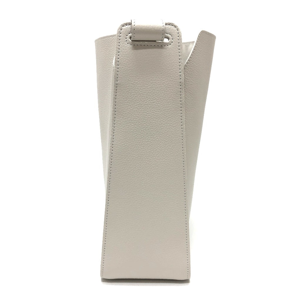 BALENCIAGA 659920 ノースサウス 2WAYバッグ ショルダーバッグ レザー レディース ホワイト