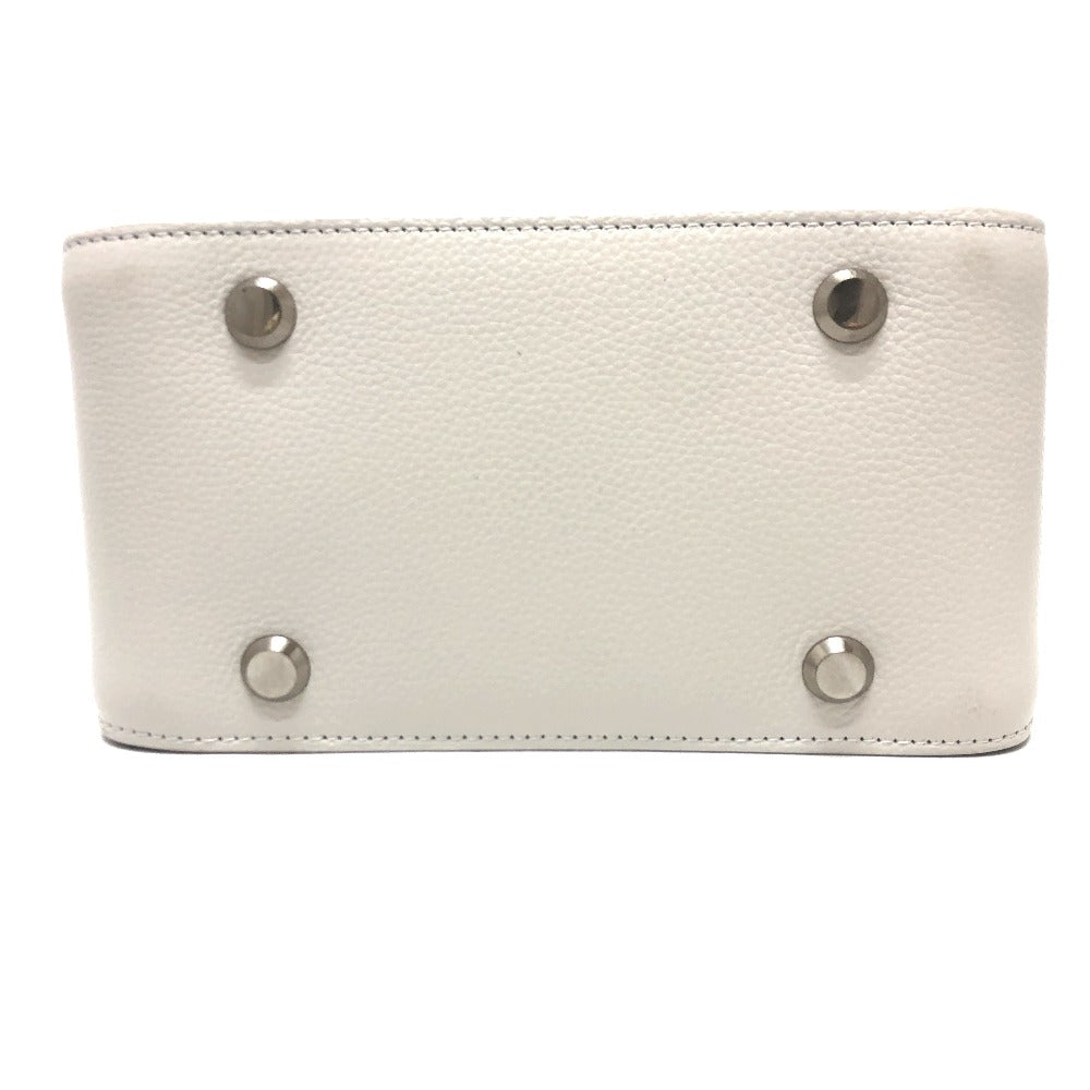 BALENCIAGA 659920 ノースサウス 2WAYバッグ ショルダーバッグ レザー レディース ホワイト