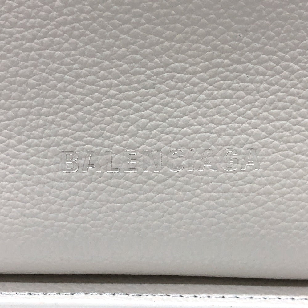 BALENCIAGA 659920 ノースサウス 2WAYバッグ ショルダーバッグ レザー レディース ホワイト