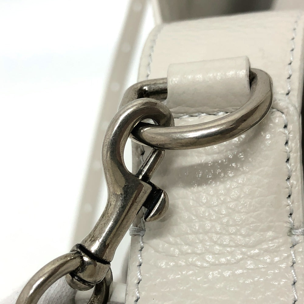 BALENCIAGA 659920 ノースサウス 2WAYバッグ ショルダーバッグ レザー レディース ホワイト