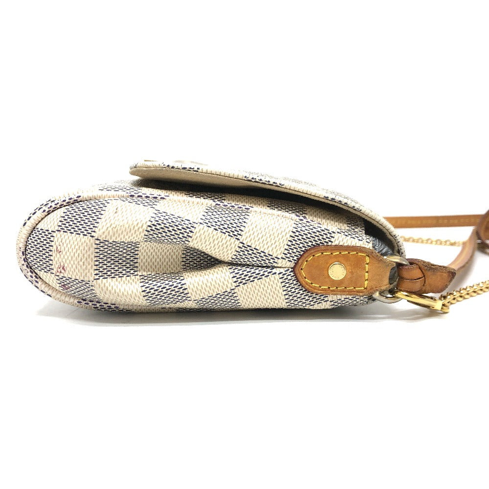 LOUIS VUITTON N41275 ダミエアズール フェイボリットMM 3WAYバッグ チェーン ショルダーバッグ ダミエアズールキャンバス レディース ホワイト