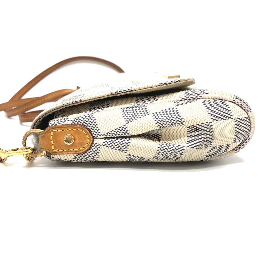 LOUIS VUITTON N41275 ダミエアズール フェイボリットMM 3WAYバッグ チェーン ショルダーバッグ ダミエアズールキャンバス レディース ホワイト