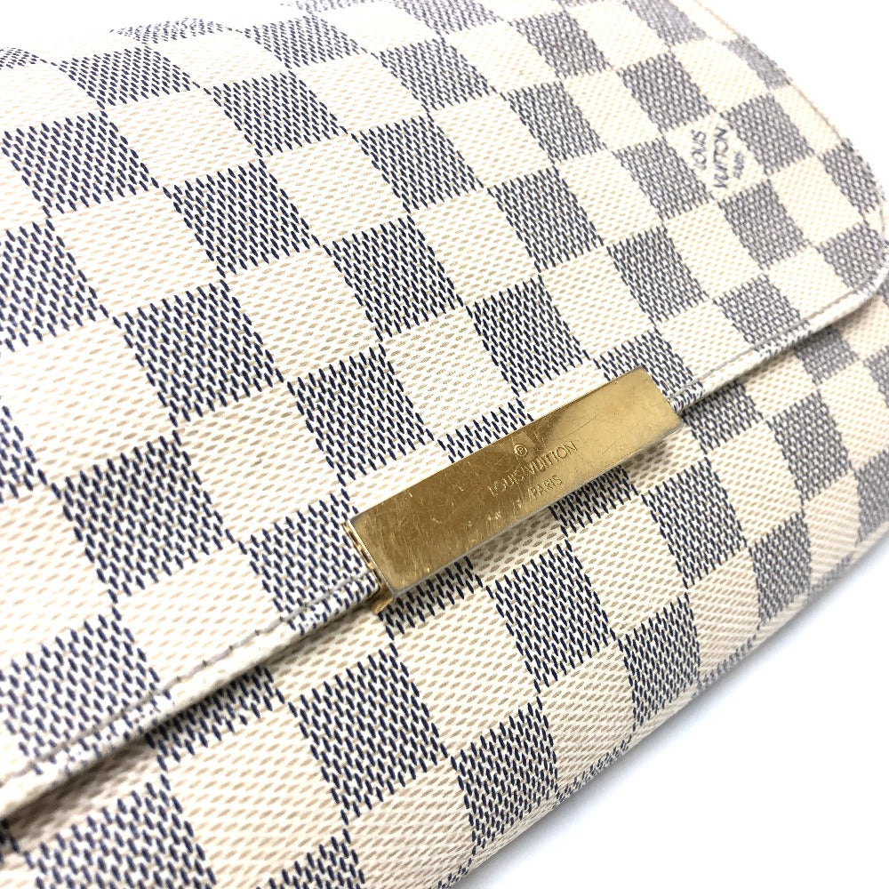 LOUIS VUITTON N41275 ダミエアズール フェイボリットMM 3WAYバッグ チェーン ショルダーバッグ ダミエアズールキャンバス レディース ホワイト