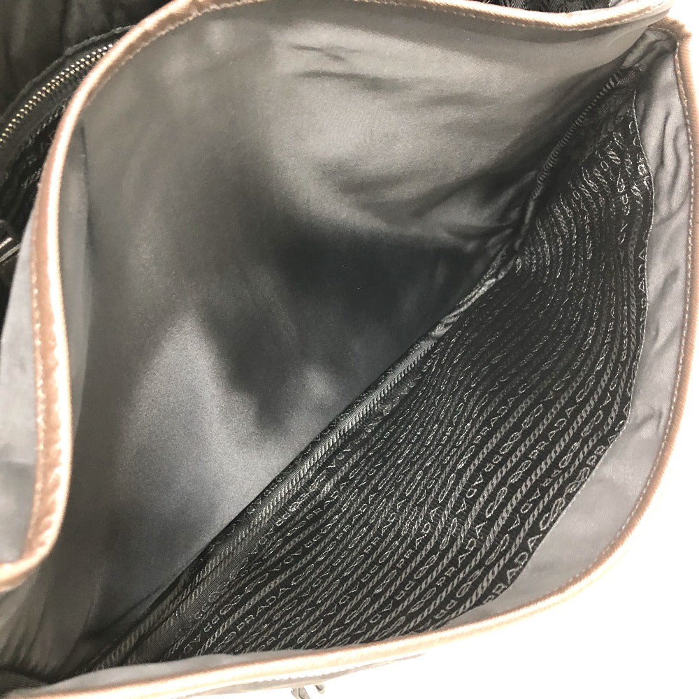 PRADA VA0793 フラップ ロゴ メッセンジャーバッグ カバン 斜め掛けバック ショルダーバッグ ナイロン メンズ ブラック
