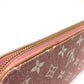 LOUIS VUITTON M81182 モノグラムデニム ジッピーウォレット ラウンドファスナー 長財布 モノグラムデニム レディース ピンク