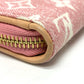 LOUIS VUITTON M81182 モノグラムデニム ジッピーウォレット ラウンドファスナー 長財布 モノグラムデニム レディース ピンク