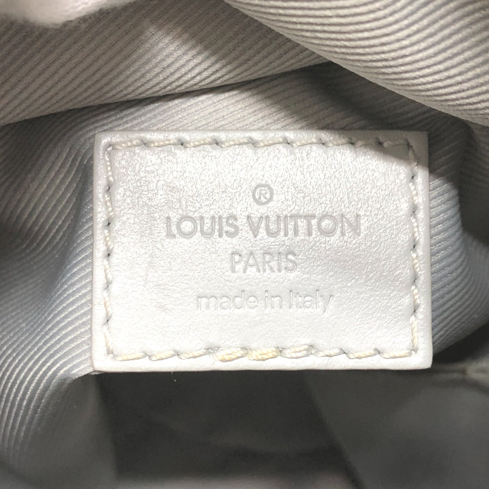 LOUIS VUITTON M44631 ホワイトモノグラム チョークナノ カバン 斜め掛け 巾着 バケツ ばけつ ショルダーバッグ モノグラムキャンバス メンズ ホワイト