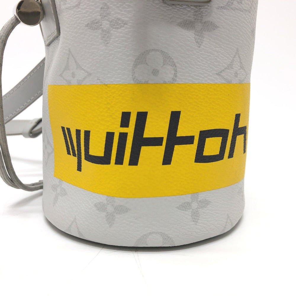 LOUIS VUITTON M44631 ホワイトモノグラム チョークナノ カバン 斜め掛け 巾着 バケツ ばけつ ショルダーバッグ モノグラムキャンバス メンズ ホワイト