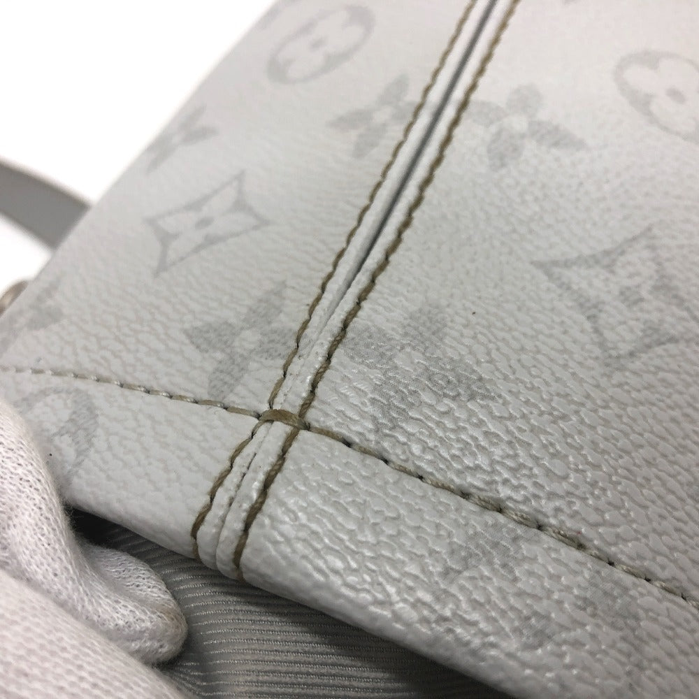 LOUIS VUITTON M44631 ホワイトモノグラム チョークナノ カバン 斜め掛け 巾着 バケツ ばけつ ショルダーバッグ モノグラムキャンバス メンズ ホワイト