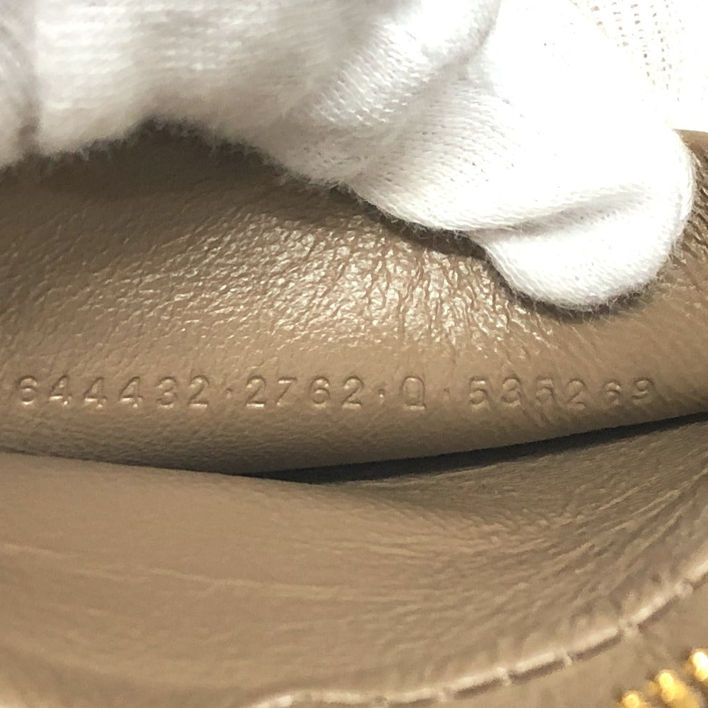 BALENCIAGA 644432 ロゴ エブリデイ ポシェット カバン セカンドバッグ クラッチバッグ レザー レディース ブラウン