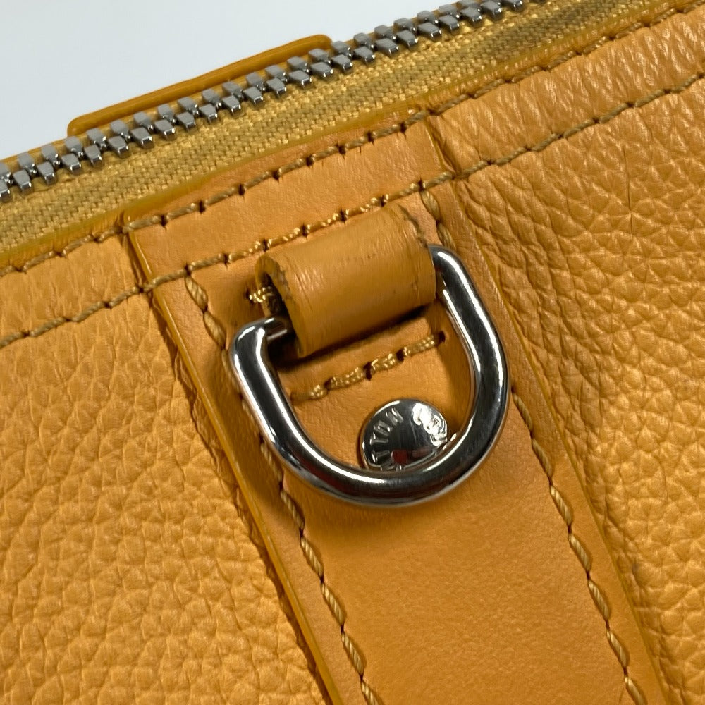 LOUIS VUITTON M21438 LVアエログラム シティ キーポル 2WAY 斜め掛け ショルダーバッグ レザー メンズ イエロー
