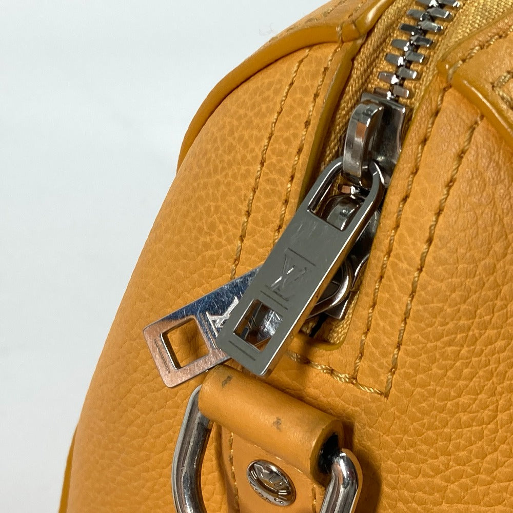 LOUIS VUITTON M21438 LVアエログラム シティ キーポル 2WAY 斜め掛け ショルダーバッグ レザー メンズ イエロー