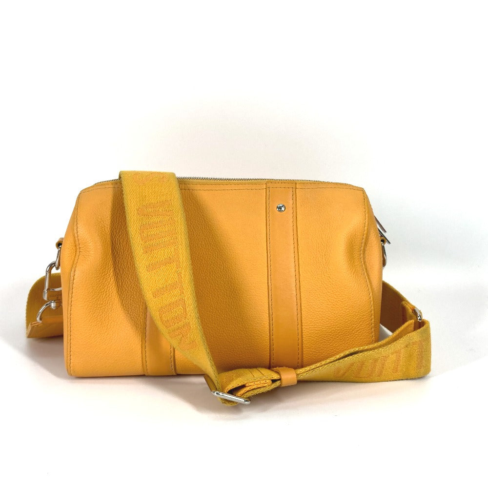 LOUIS VUITTON M21438 LVアエログラム シティ キーポル 2WAY 斜め掛け ショルダーバッグ レザー メンズ イエロー