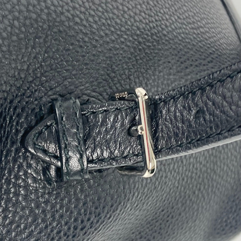 GUCCI 370833 バンブー バックパック フリンジ タッセル カバン リュックサック レザー レディース ブラック