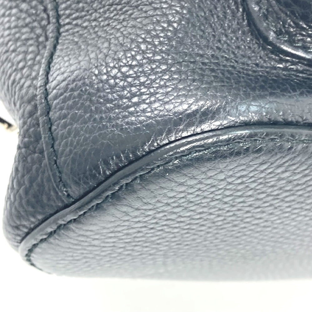 GUCCI 370833 バンブー バックパック フリンジ タッセル カバン リュックサック レザー レディース ブラック