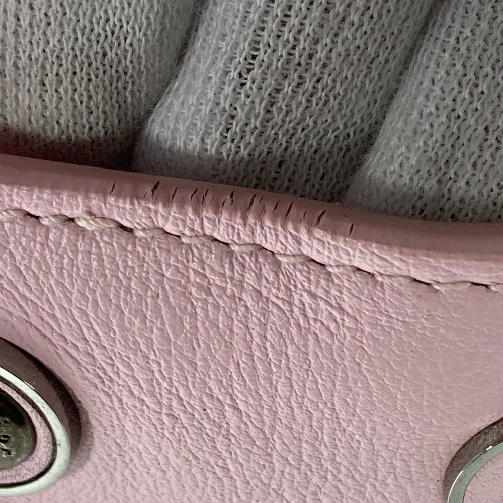 Dior ビーディオール 2WAYバッグ バッグ カバン ハンドバックショルダーバッグ 斜め掛け ハンドバッグ レザー レディース メタリックピンク