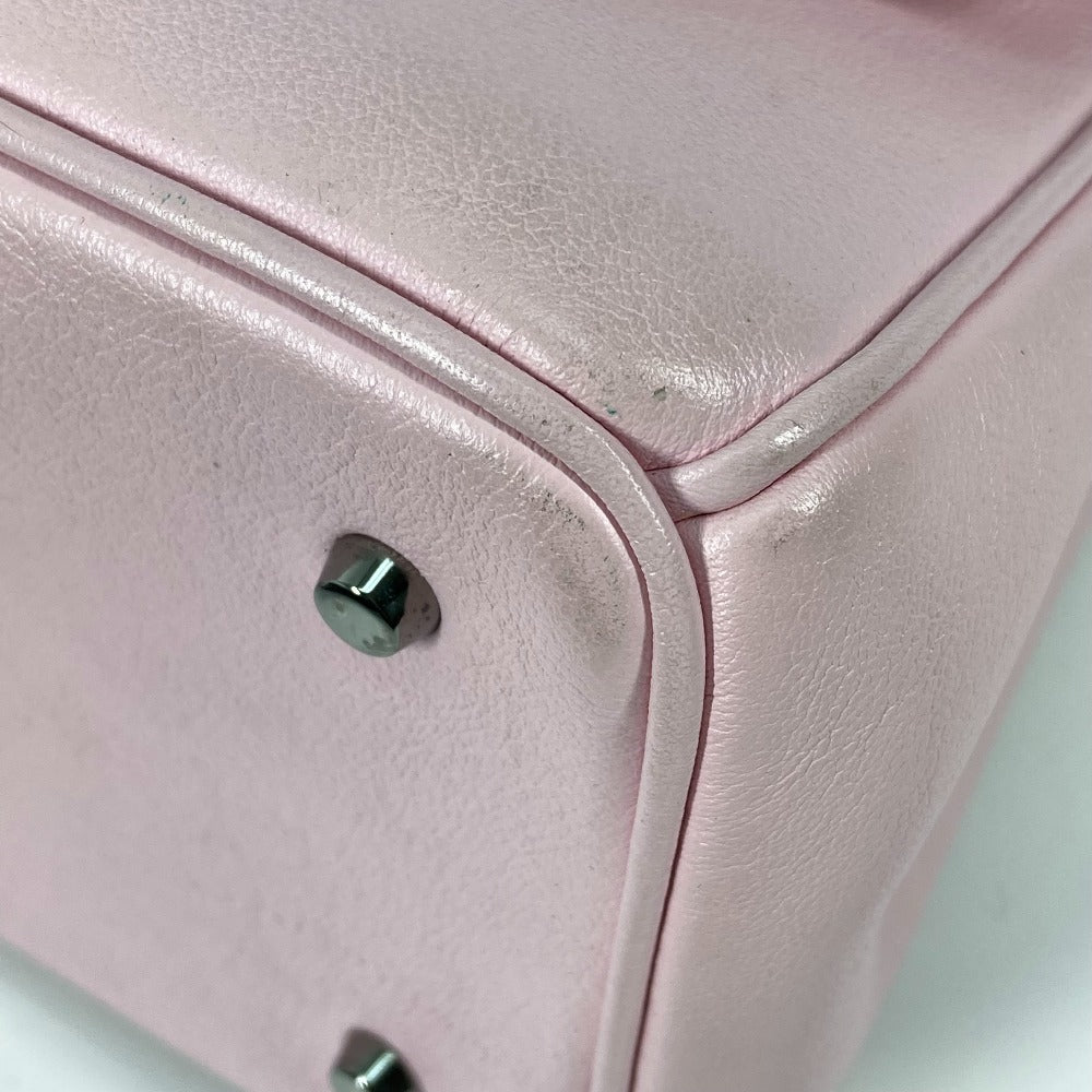 Dior ビーディオール 2WAYバッグ バッグ カバン ハンドバックショルダーバッグ 斜め掛け ハンドバッグ レザー レディース メタリックピンク