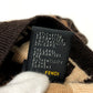 FENDI ズッキーノ ズッカ 帽子 ニット帽 ウール レディース ブラウン