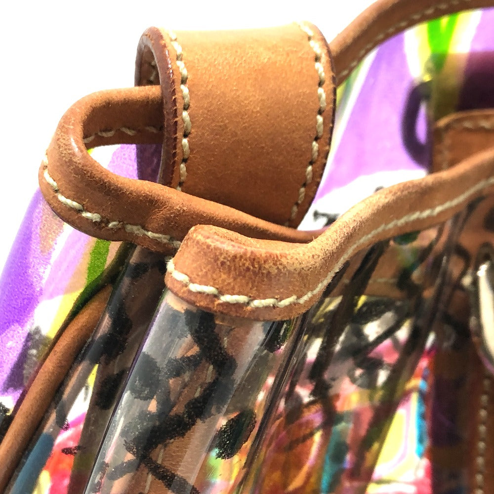 PRADA BR2515 ベネチアプリント トートバッグ ビニール/レザー レディース マルチカラー