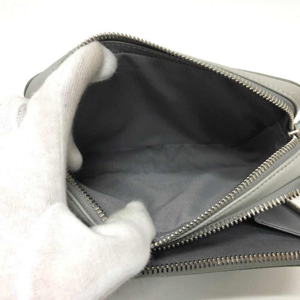 Dior 2ESBC119DCO ポシェット CD ダイヤモンド ポーチ カバン 肩掛け 斜め掛け ショルダーバッグ コーティングキャンバス メンズ グレー