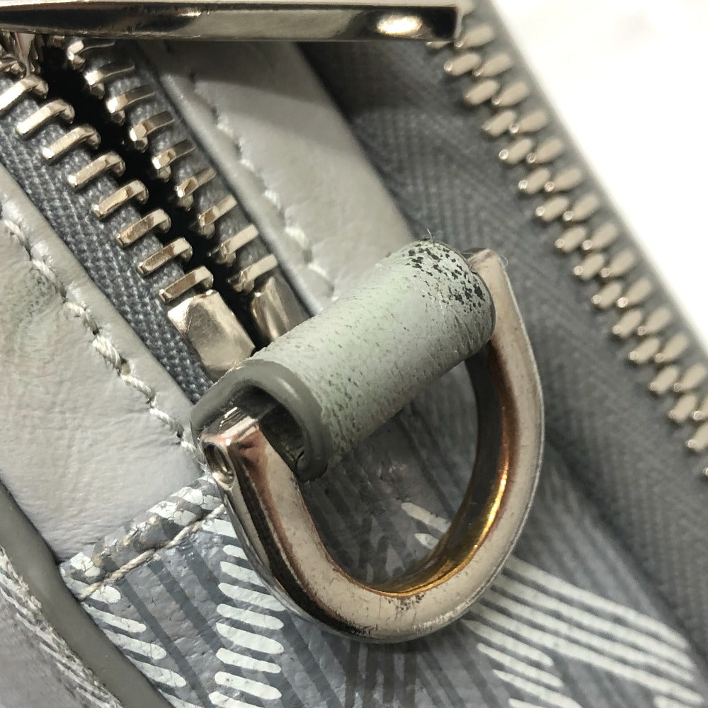 Dior 2ESBC119DCO ポシェット CD ダイヤモンド ポーチ カバン 肩掛け 斜め掛け ショルダーバッグ コーティングキャンバス メンズ グレー