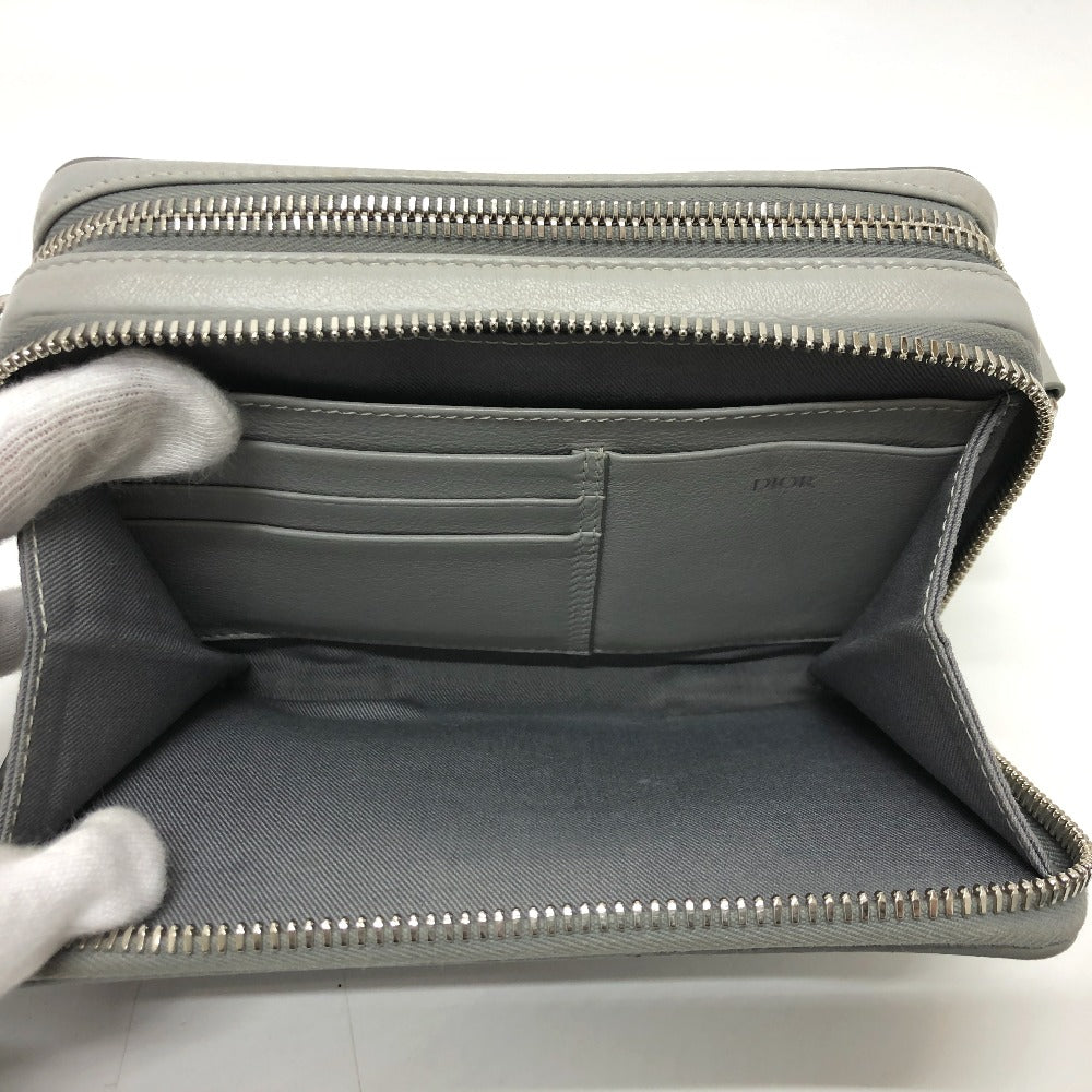 Dior 2ESBC119DCO ポシェット CD ダイヤモンド ポーチ カバン 肩掛け 斜め掛け ショルダーバッグ コーティングキャンバス メンズ グレー