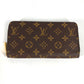 LOUIS VUITTON M41895 モノグラム ジッピーウォレット ラウンドファスナー 長財布 モノグラムキャンバス レディース フューシャ ブラウン
