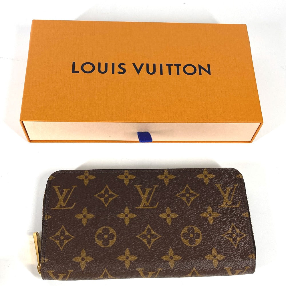 LOUIS VUITTON M41895 モノグラム ジッピーウォレット ラウンドファスナー 長財布 モノグラムキャンバス レディース フューシャ ブラウン