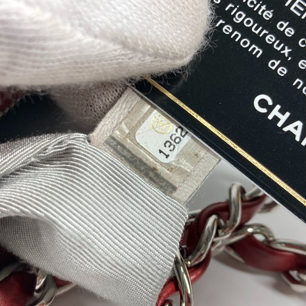 CHANEL A48547 10A デカココ CC カバン 肩掛け チェーン ショルダーバッグ レザー レディース レッド