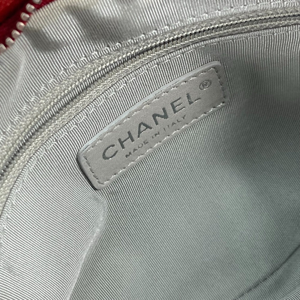 CHANEL A48547 10A デカココ CC カバン 肩掛け チェーン ショルダーバッグ レザー レディース レッド